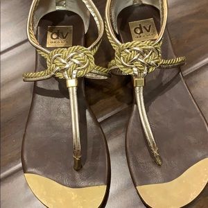 Dolce vita gold sandals